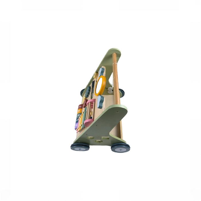 Shop Lol Fun Wooden Baby Push Walker, Green at GoodBuy Gear