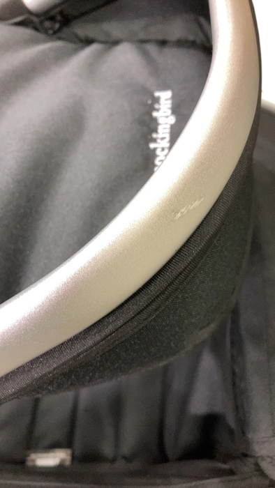 Shop Mockingbird Single to Double 2.0 Stroller, 2024, Bloom, Silver With Black Leather, Watercolor Drops at GoodBuy Gear