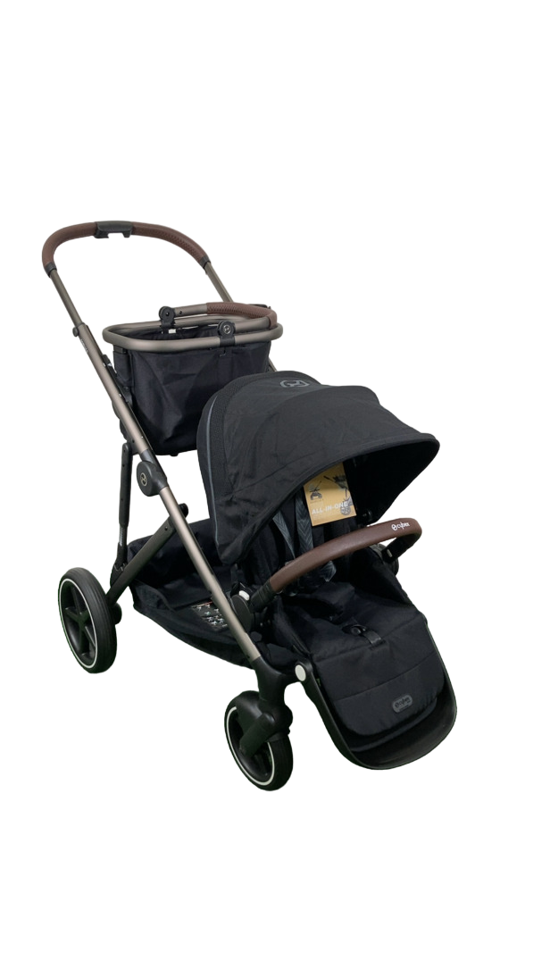 Cybex Gazelle S Modular Stroller, Moon Black, Taupe Frame, 2024 Cybex Gazelle S Modular Stroller, Moon Black, Taupe Frame, 2024