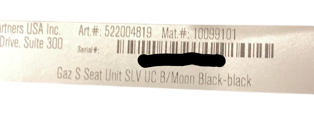 Shop Cybex Gazelle S Seat Unit, Black Frame, Moon Black at GoodBuy Gear