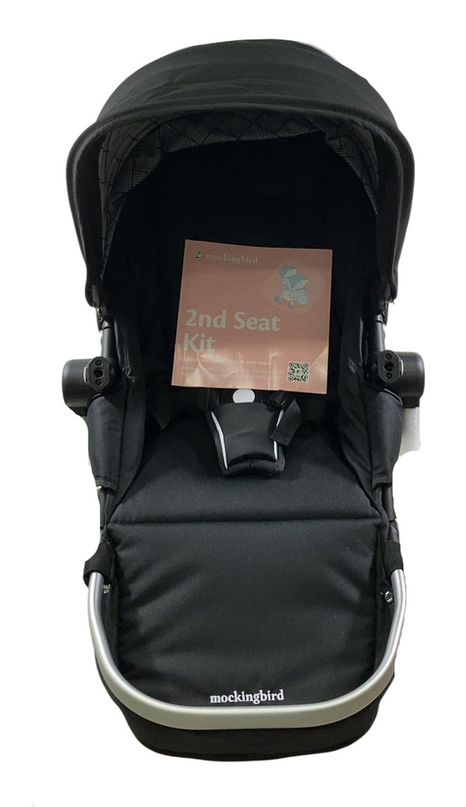 Shop Mockingbird 2nd Seat Kit 2.0, Black, Windowpane, Silver With Penny Leather at GoodBuy Gear