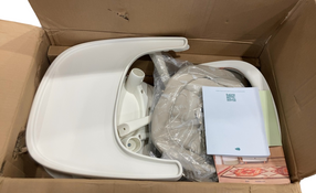 Shop Lalo The Chair with Cushion, Coconut, Leather Mono Coconut, White at GoodBuy Gear