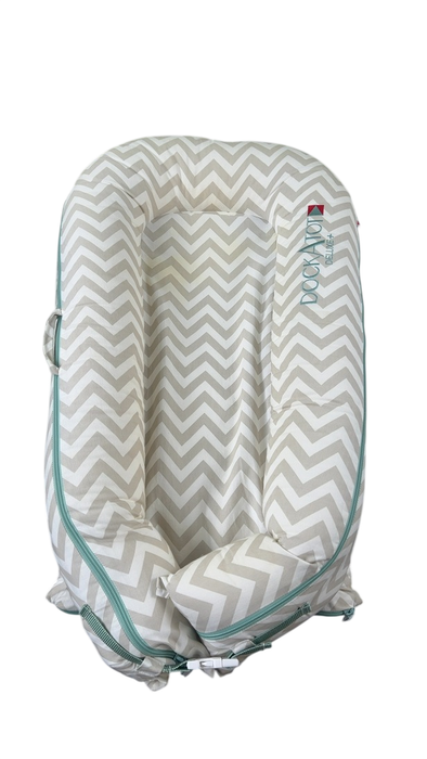 Shop DockATot Deluxe+ Dock, Silver Lining (Chevron) at GoodBuy Gear