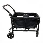 Shop Wonderfold W4 Elite Stroller Wagon, 2025, Black with Red Stitching at GoodBuy Gear
