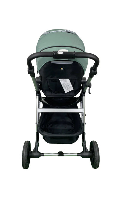Shop Mockingbird Single 2.0 Stroller, Sage, Windowpane, Silver With Black Leather, 2025 at GoodBuy Gear