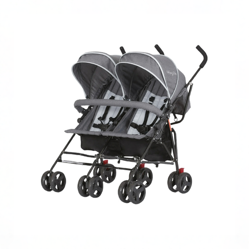 Shop Dream On Me Volga Twin Umbrella Stroller, Dark and Light Grey at GoodBuy Gear