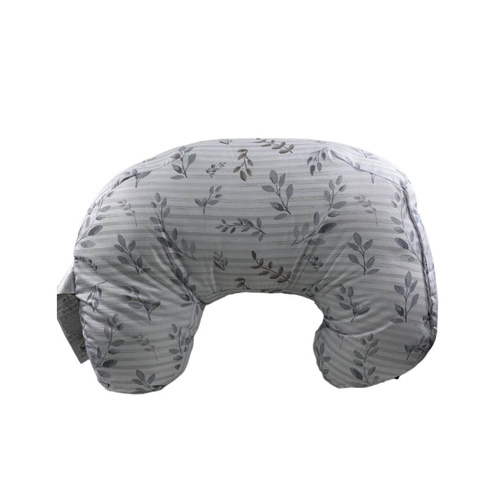 Boppy Best Latch Breastfeeding Pillow, Grey Leaf Stripe