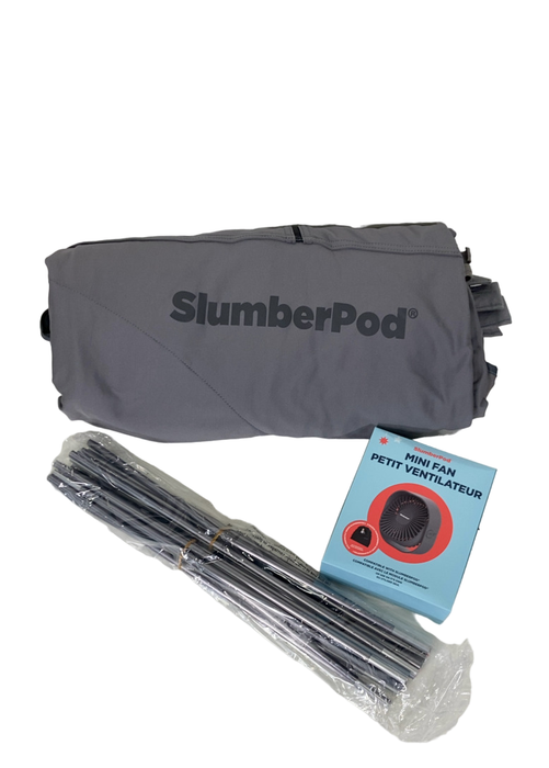 SlumberPod 3.0 Sleep Canopy with Fan, Morning Mist Gray