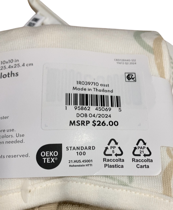Shop Carter’s Washcloth 6 Pack, Khaki/Ivory at GoodBuy Gear