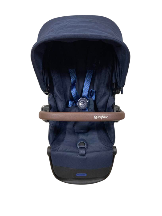 Shop Cybex Gazelle S Seat Unit, Brown Bumper Bar, Ocean Blue at GoodBuy Gear