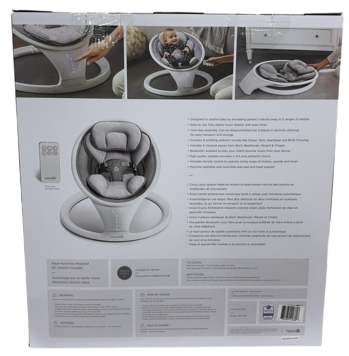 Shop Munchkin Bluetooth Enabled Baby Swing, Black at GoodBuy Gear
