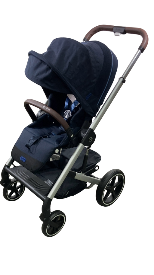 Shop Cybex Balios S Lux Stroller, 2023, Ocean Blue, Silver at GoodBuy Gear