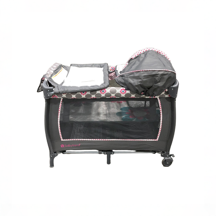 Shop Baby Trend Lil Snooze Deluxe II Nursery Center, Daisy Dots at GoodBuy Gear