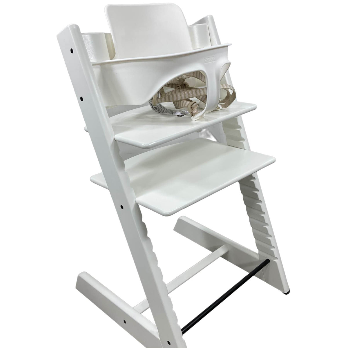Stokke Tripp Trapp High Chair With Baby Set, White, 1