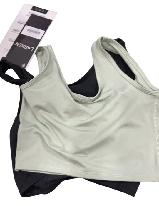 Shop Larken The Larken X Nursing Bra, XSmall, 2 pack, Black/ Sage at GoodBuy Gear