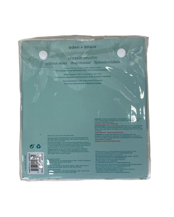 secondhand Aden + Anais Muslin Crib Sheet, Country floral