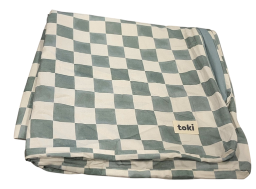 Shop Toki Kids Mega Mat Cover 55"x55", Checker Matcha at GoodBuy Gear