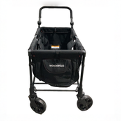 Shop Wonderfold W4 Elite Stroller Wagon, 2025, Black with Red Stitching at GoodBuy Gear