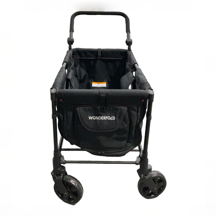 Shop Wonderfold W4 Elite Stroller Wagon, 2025, Black with Red Stitching at GoodBuy Gear