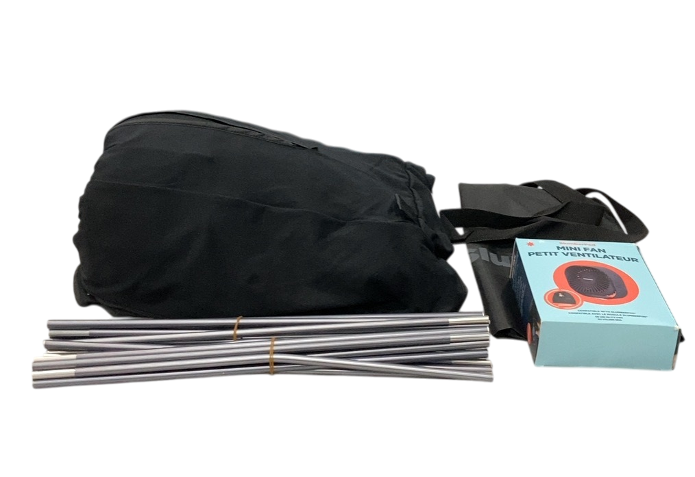 Shop SlumberPod 3.0 Sleep Canopy with Fan, Black with Gray Accents at GoodBuy Gear