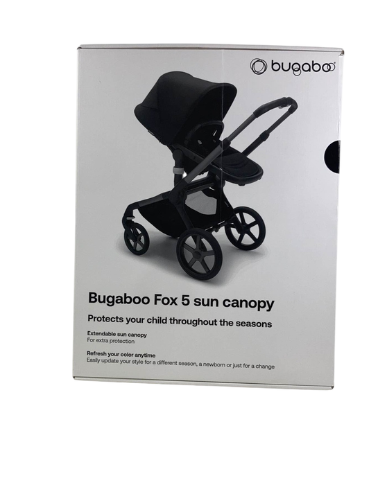 Shop Bugaboo Fox 5 Sun Canopy, Midnight Black at GoodBuy Gear