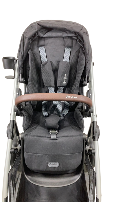 Shop Cybex Gazelle S Modular Stroller, 2024, Moon Black, Silver Frame at GoodBuy Gear