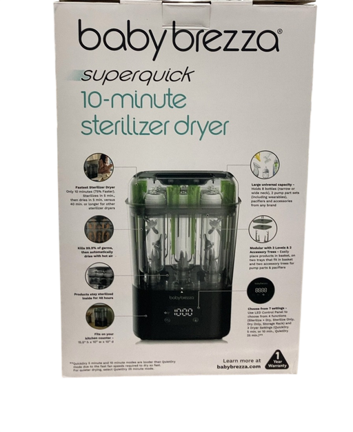 Shop Baby Brezza 10 Minute SuperQuick Bottle Sterilizer + Dryer, Black at GoodBuy Gear