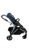 Shop Mockingbird Single to Double 2.0 Stroller, 2024, Sea, Silver With Black Leather, Windowpane at GoodBuy Gear
