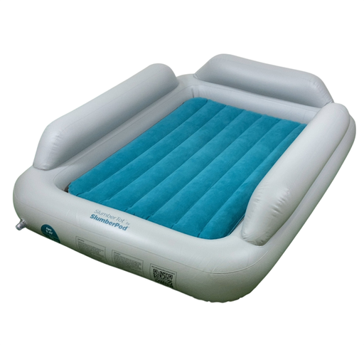 Shop SlumberPod SlumberTot Inflatable Toddler Bed, Gray/Teal at GoodBuy Gear