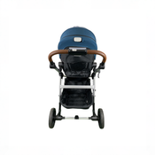 Shop Mockingbird Single to Double 2.0 Stroller, 2025, Sea, Silver With Penny Leather, Watercolor Drops at GoodBuy Gear