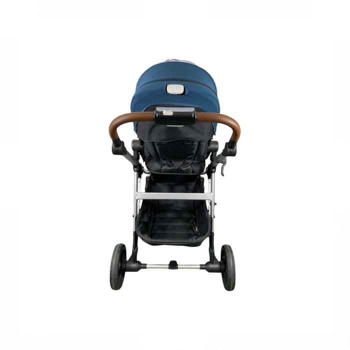 Shop Mockingbird Single to Double 2.0 Stroller, 2025, Sea, Silver With Penny Leather, Watercolor Drops at GoodBuy Gear