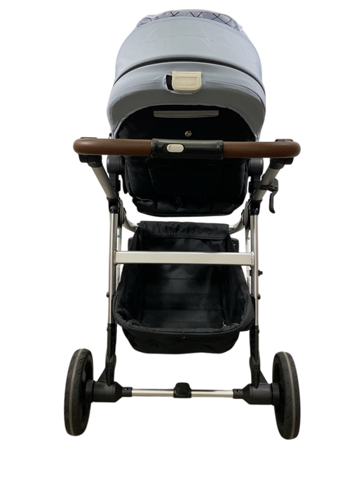 Shop Mockingbird Single to Double 2.0 Stroller, 2024, Silver With Penny Leather, Sky, Windowpane at GoodBuy Gear