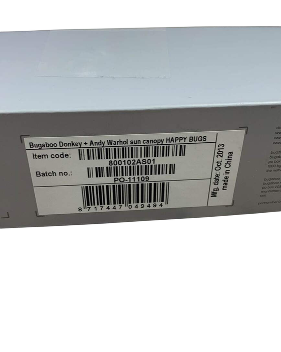 Shop Bugaboo Donkey Andy Warhol Sun Canopy, Happy Bugs at GoodBuy Gear