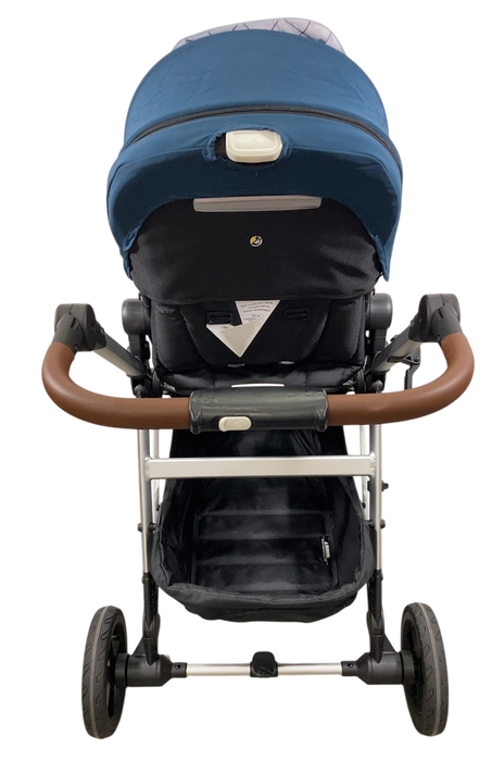 Shop Mockingbird Single 2.0 Stroller, 2024, Sea, Silver With Penny Leather, Windowpane at GoodBuy Gear