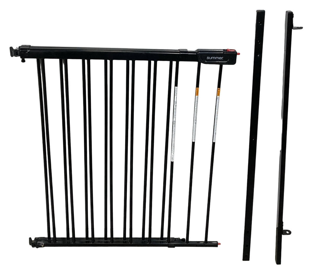 summer infant banister & stair gate Summer Infant Metal Banister And Stair Safety Gate, Black