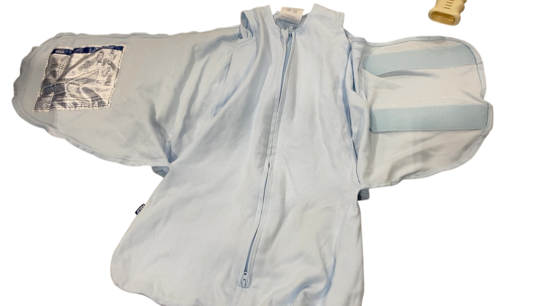 Shop Halo SleepSack Swaddle, Baby Blue, Newborn at GoodBuy Gear