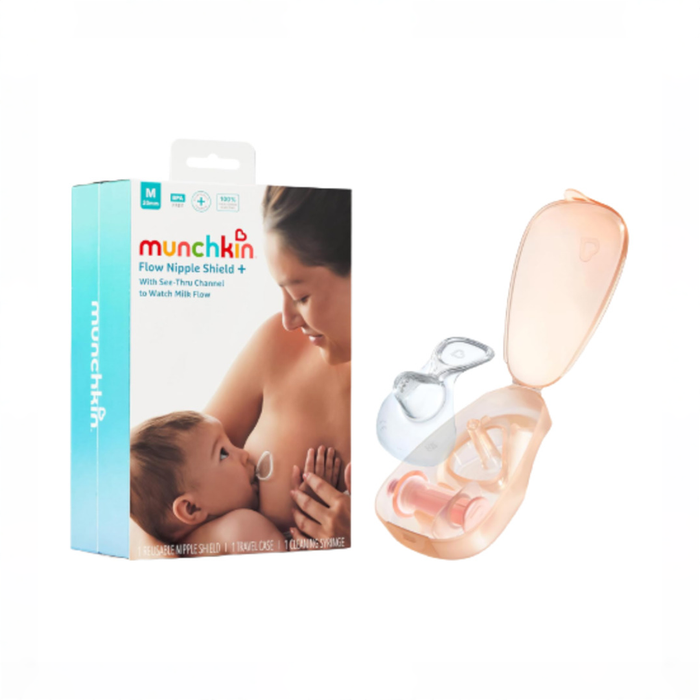 Shop Munchkin Flow Nipple Shield + with See-Thru Channel, 20mm at GoodBuy Gear