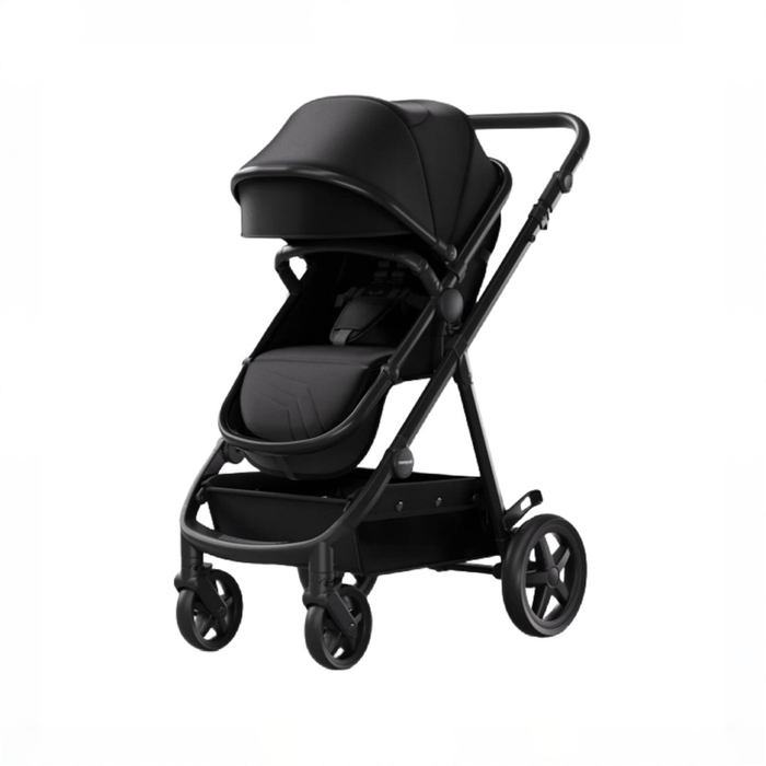 Shop Mompush Meteor 2 Stroller, 2026, Black, Black Frame at GoodBuy Gear