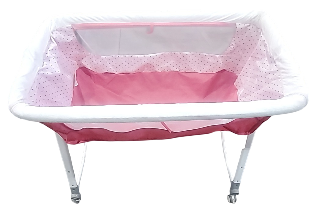 Shop LHUAI Baby Bassinet Bedside Crib With Storage Basket And Wheels, Pink at GoodBuy Gear