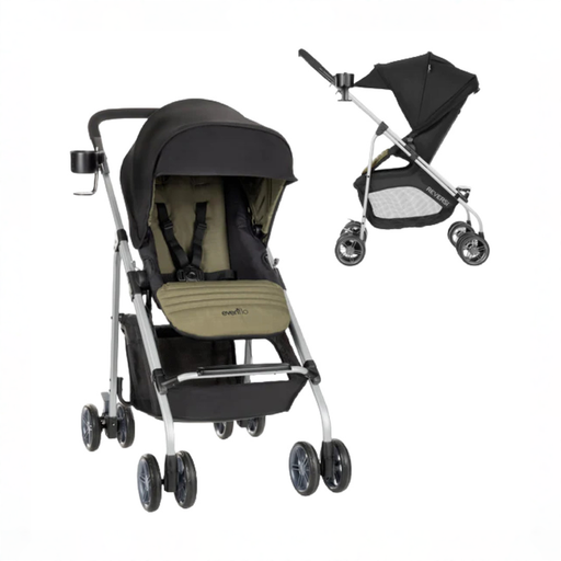 Shop Evenflo Reversi Lightweight Reversible Stroller, 2025, Leonis Green at GoodBuy Gear