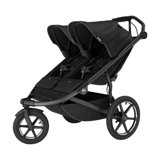 Shop Thule Urban Glide 3 Double Stroller, 2025, Black, Magnetic Harness at GoodBuy Gear