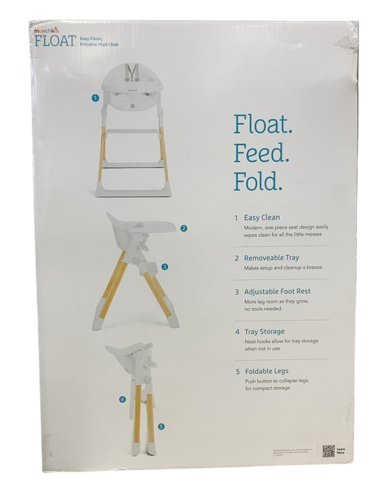 Shop Munchkin Float Foldable High Chair, White at GoodBuy Gear