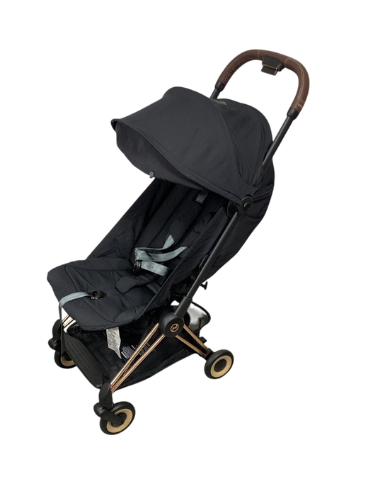 Shop Cybex Coya Stroller, 2024, Rose Gold, Sepia Black at GoodBuy Gear