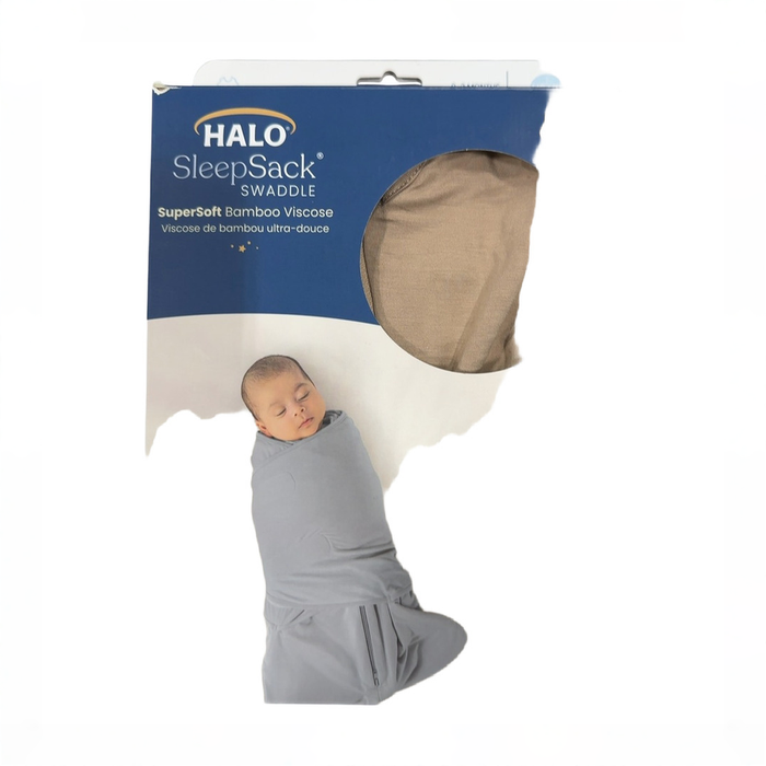 Shop Halo SuperSoft SleepSack Swaddle, Newborn, Oat at GoodBuy Gear
