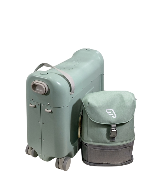 Shop Stokke JetKids BedBox + Crew Backpack Travel Bundle, Green Aurora at GoodBuy Gear