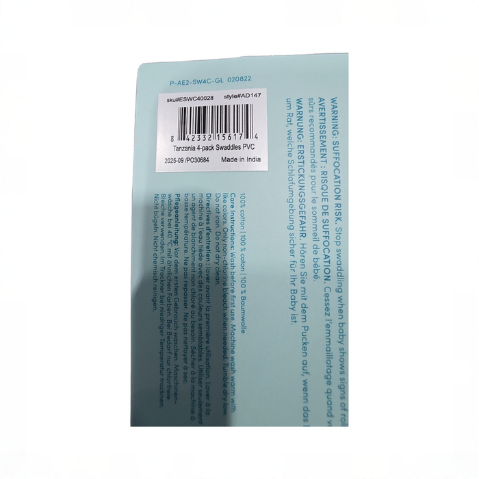 Shop Aden + Anais Cotton Muslin Swaddles Pack of 4, Tanzania at GoodBuy Gear
