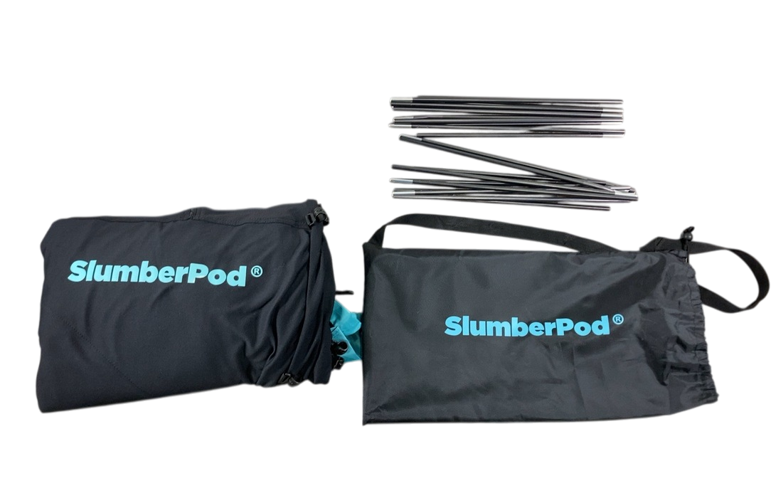 Shop SlumberPod 2.0 Sleep Canopy, Black with Turquoise at GoodBuy Gear