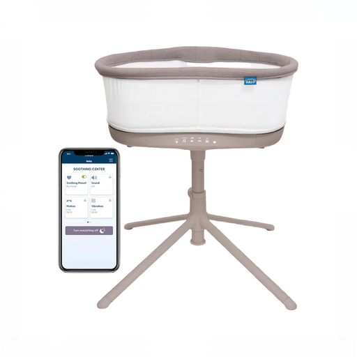 Shop Halo BassiNest Connected Swivel Sleeper 3.0, Warm Grey at GoodBuy Gear