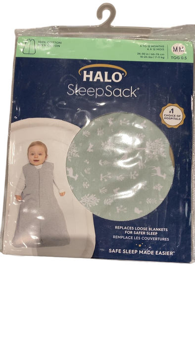 Shop Halo Cotton Sleepsack, Medium, Sage Woodland at GoodBuy Gear