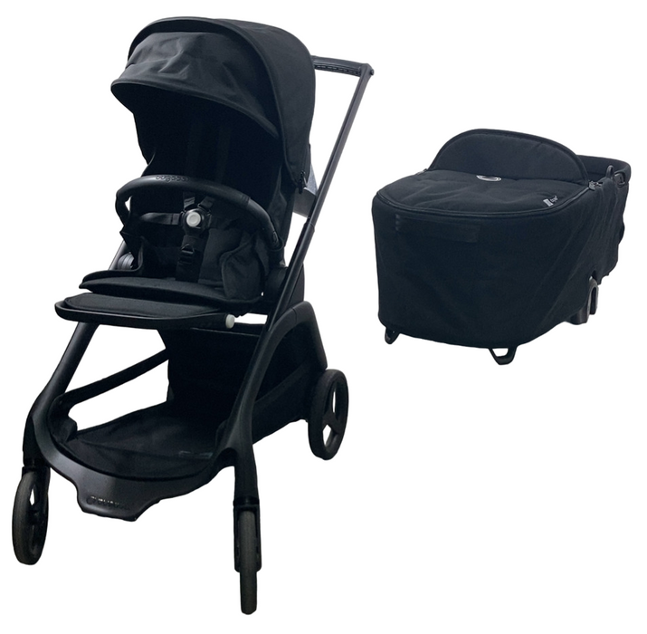 Bugaboo Dragonfly Bassinet and Seat Stroller, 2025, Black, Midnight Black, Midnight Black